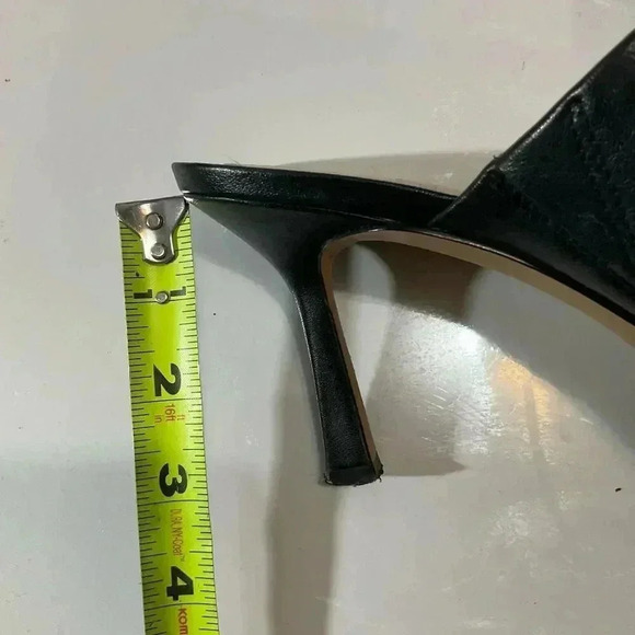 Vince Camuto Arlinala women’s square toad slip on heel genuine, leather black si - Picture 9 of 10